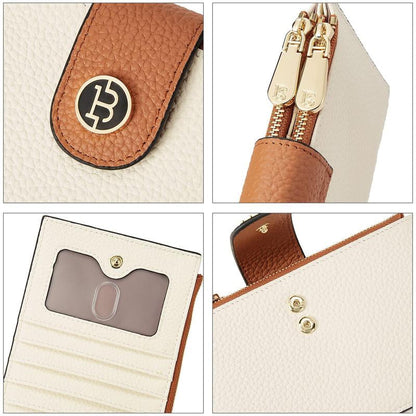 Avelena | Trendige Clutch mit Reißverschlusstaschen und Kartenfächern