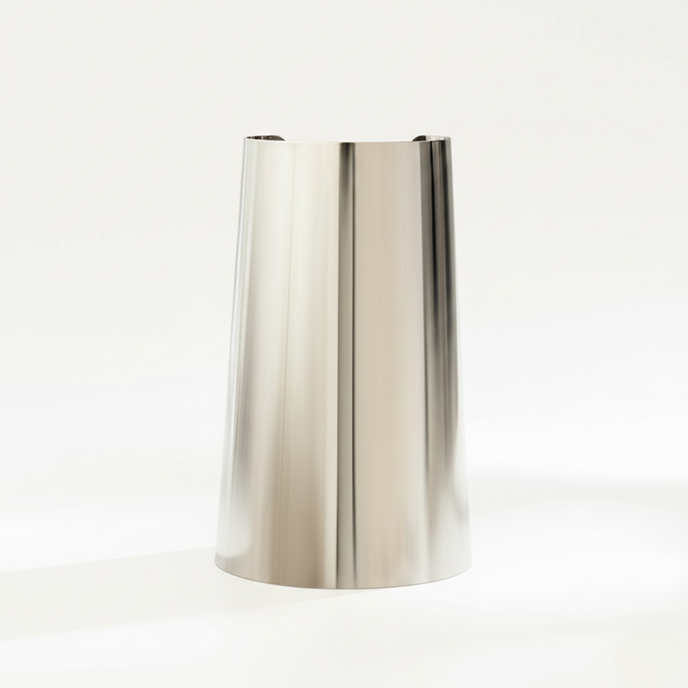 Damen Breiter Offener Armreif in Glänzender Metalloptik | Shop Nory