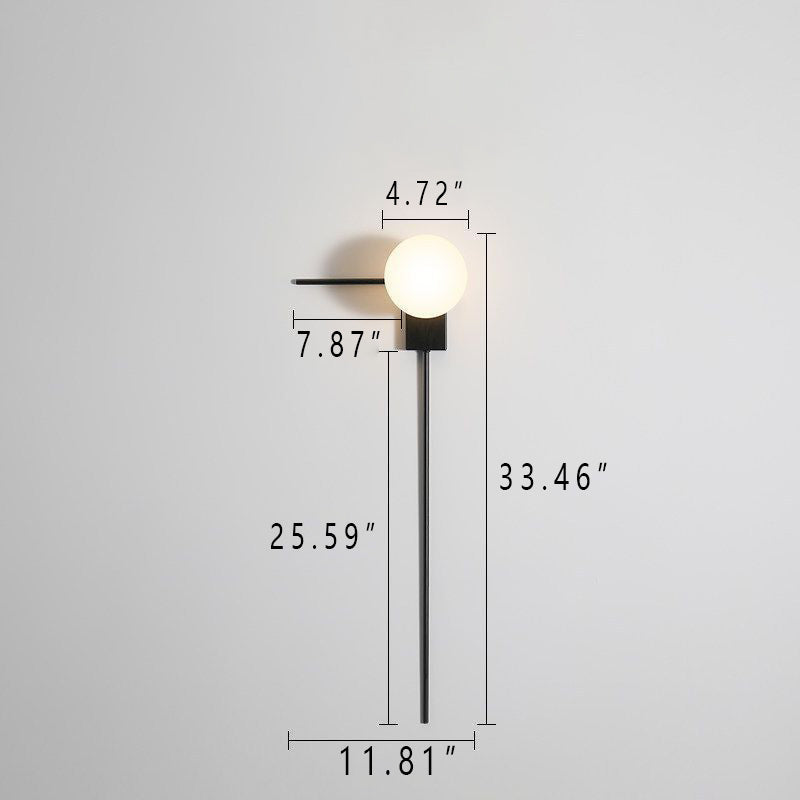 Avelena | Nordisch Industriell Retro Kombination Grafik 1-Lampe Wandleuchte