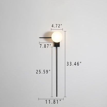 Avelena | Nordisch Industriell Retro Kombination Grafik 1-Lampe Wandleuchte
