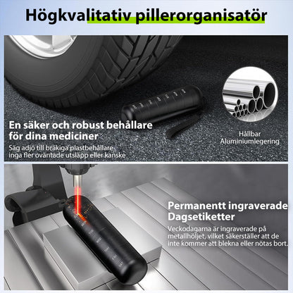 Avelena | 7-Tage tragbare Pillendose für Reisen