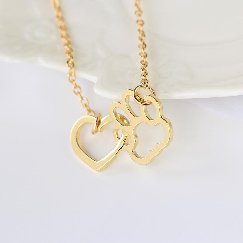 Avelena | Paw Heart Anhänger Necklace