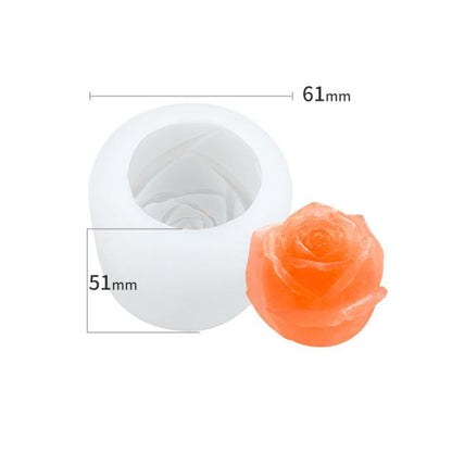 Avelena | 3D Silikon Rosenform Eiswürfelform