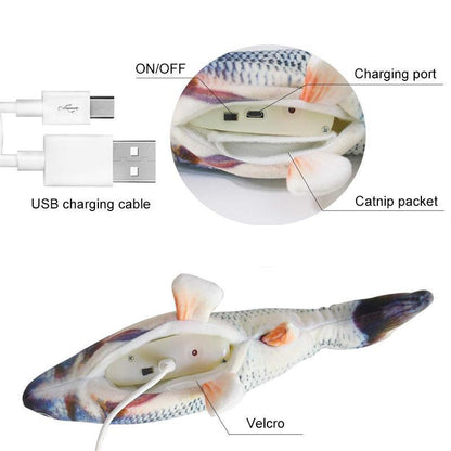 Avelena | Simulation Usb Laden Katze Fisch Spielzeug