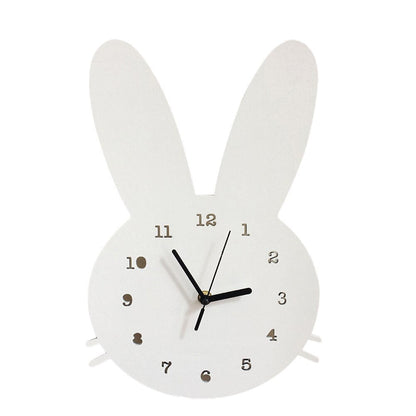 Avelena | Bunnyclock Süße Kinderwanduhr Im Hasendesign