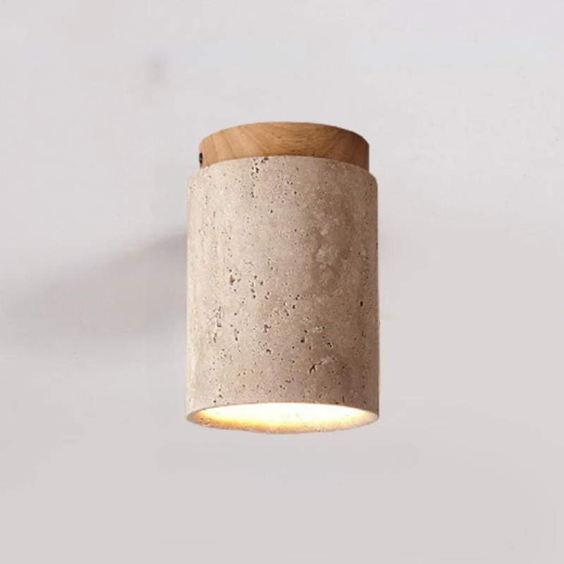 Avelena | Luxuriöse Travertin Led Hängeleuchte für Flur