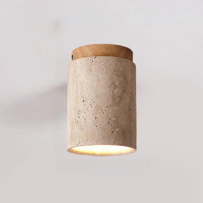 Avelena | Luxuriöse Travertin Led Hängeleuchte für Flur