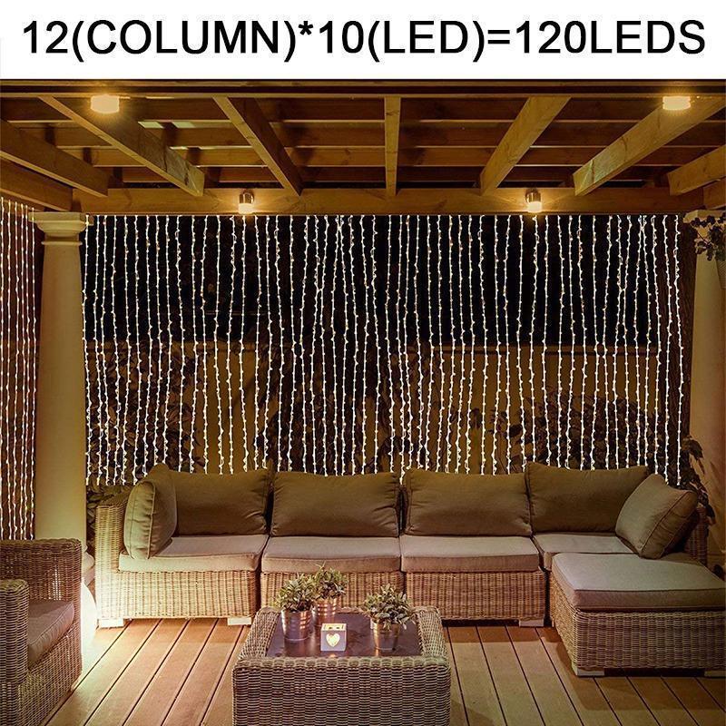 Avelena | Twinkle Star 300 LED Fenstervorhang Lichterkette