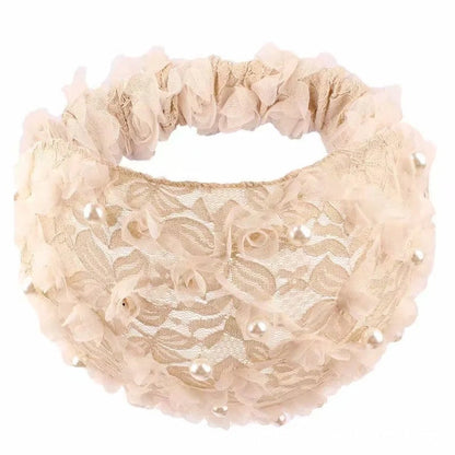Avelena | Gehäkelte Perlen Bandana Elastisches Stirnband