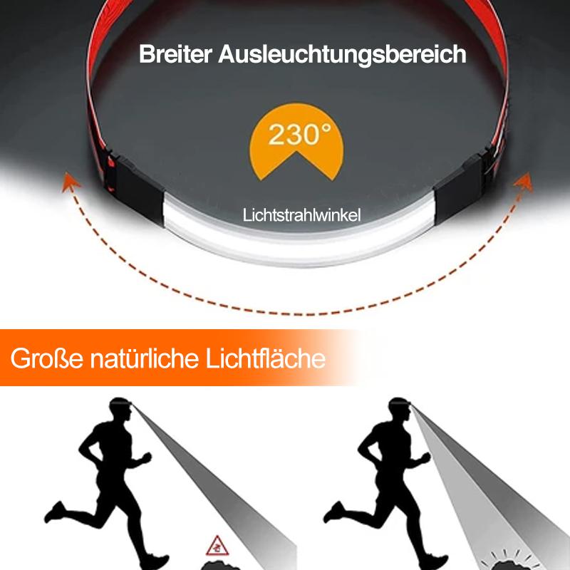 Avelena | Scheinwerfer mit roten Warnleuchten bei Nacht