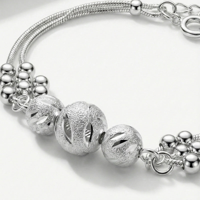 Damen Mehrreihiges Armband mit Zierkugeln | Shop Nory