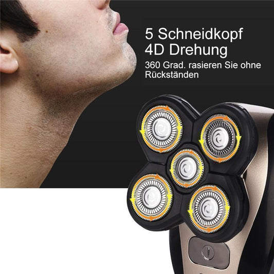 Avelena | 5 in 1 Männer wiederaufladbar 4D Rotary Rasierer