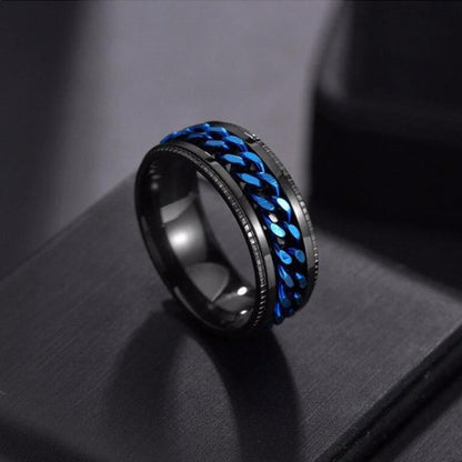 Avelena | Drehbarer Kettenring aus Titanstahl für Herren