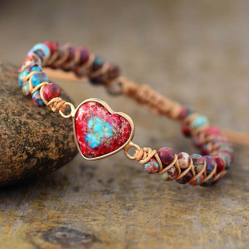 Avelena | Herz Jasper Armband