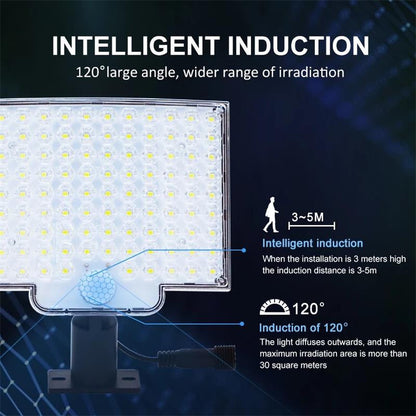 Avelena | 106 LED Solar Außenleuchte mit Bewegungsmelder