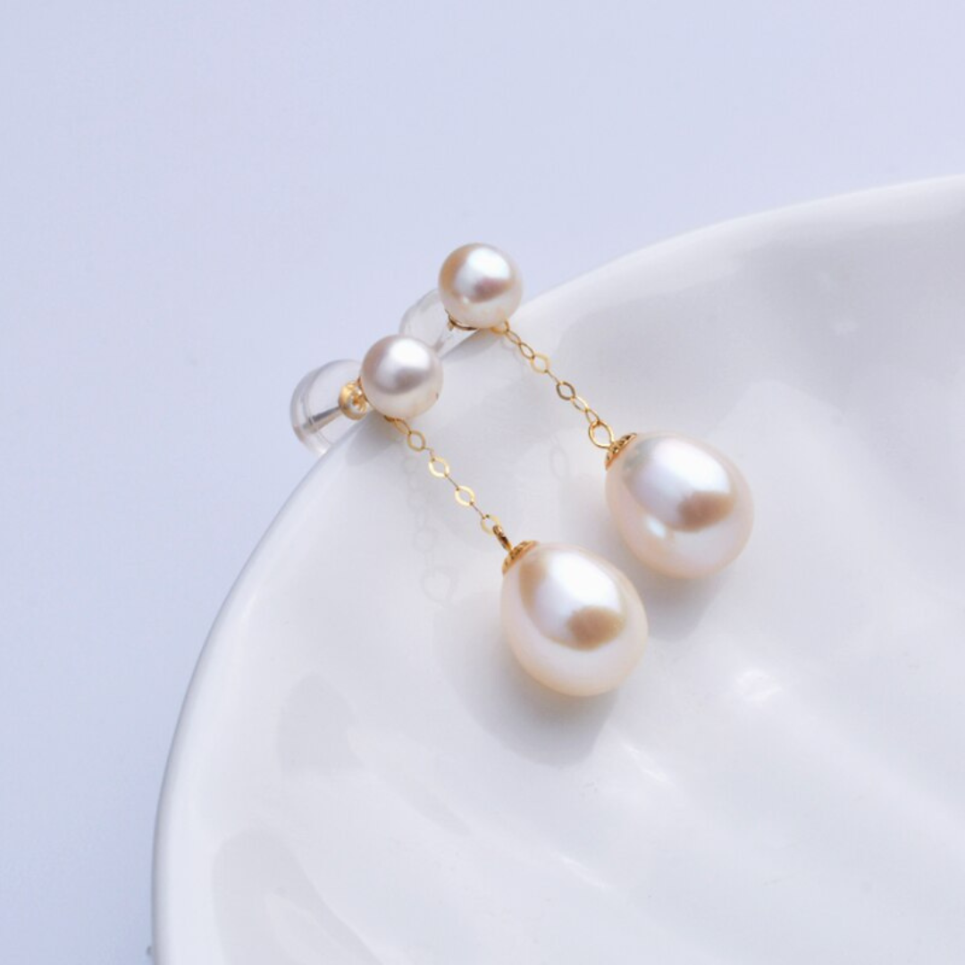 Avelena | Perlenohrringe Elegante Luxusaccessoires