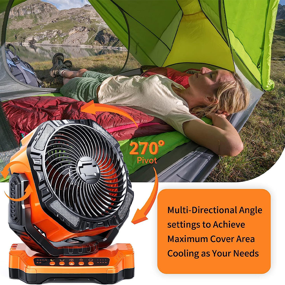 Avelena | Camping LED Ventilator mit Licht
