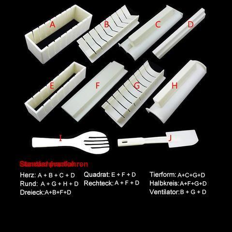Avelena | [4 Formen! ] DIY Sushi Hersteller