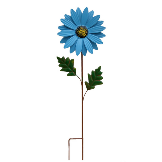 Avelena | Dekorative Sonnenblume aus Metall für Garten – Farbige Blumenstecker für Außenbereich und Landschaft