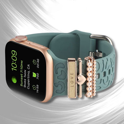 Avelena | Apple Watch Band mit Metallbesatz