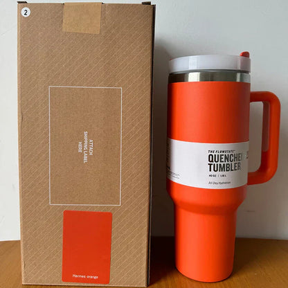 Avelena | Vakuumisolierte Tasse mit Deckel und Strohhalm Thermotumbler