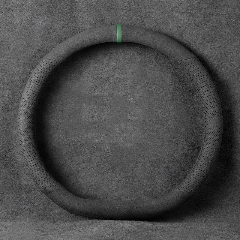 Avelena | Universelle Anti-Rutsch Lenkradabdeckung mit atmungsaktivem Mikrofaser, für rundes & D-förmiges Lenkrad