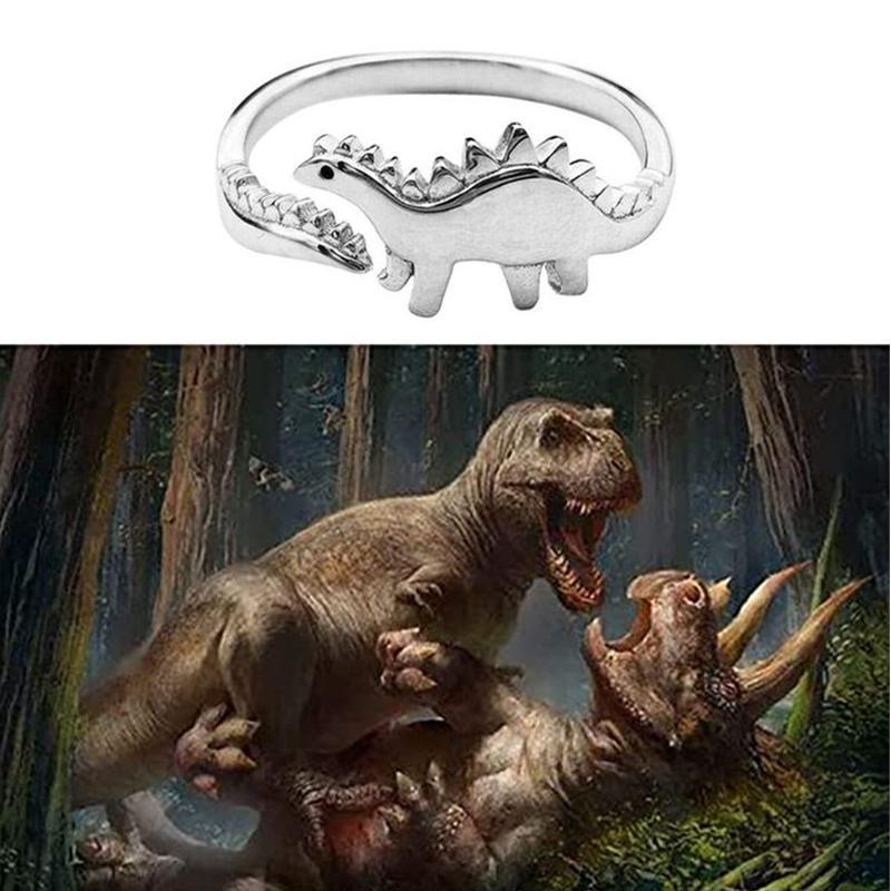 Avelena | Verstellbarer niedlicher Dinosaurier-Ring