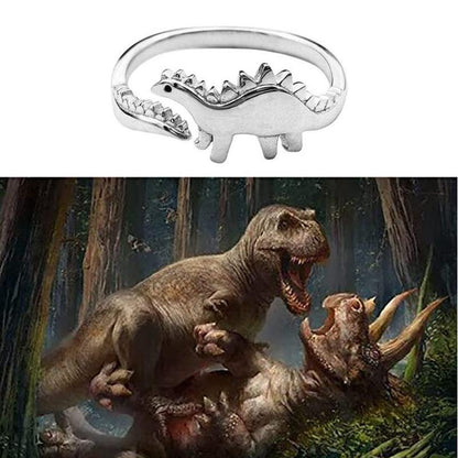 Avelena | Verstellbarer niedlicher Dinosaurier-Ring