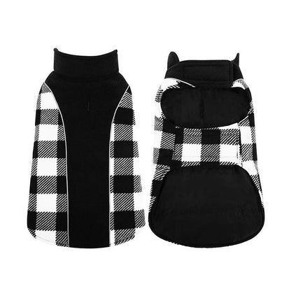 Avelena | Wendbare Schottenkaro Winterjacke für Hunde Klassisch und Warm