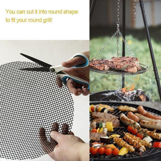 Avelena | Teflon Antihaft BBQ Grill Mesh Matte für wiederverwendbare Reinigung