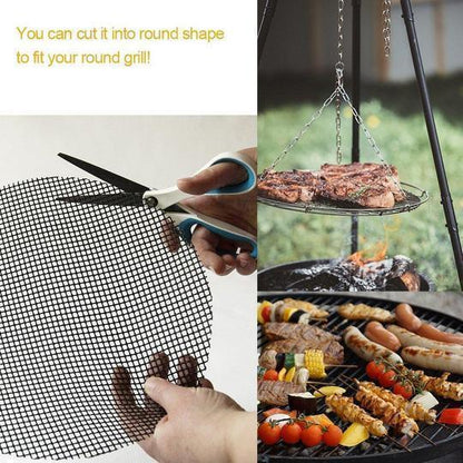 Avelena | Teflon Antihaft BBQ Grill Mesh Matte für wiederverwendbare Reinigung
