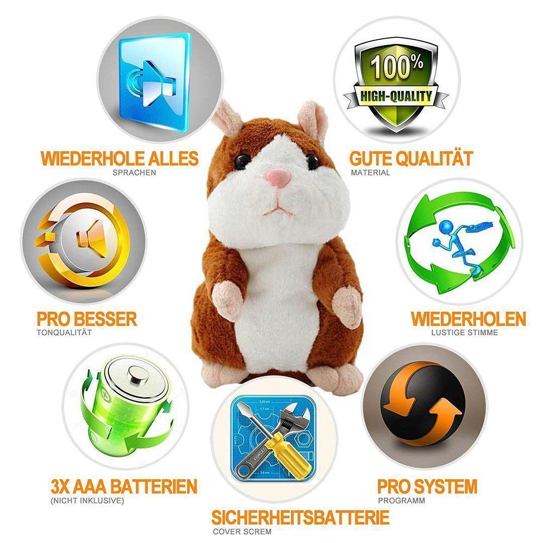 Avelena | Lustiges Sprechendes Hamster Plüsch Spielzeug