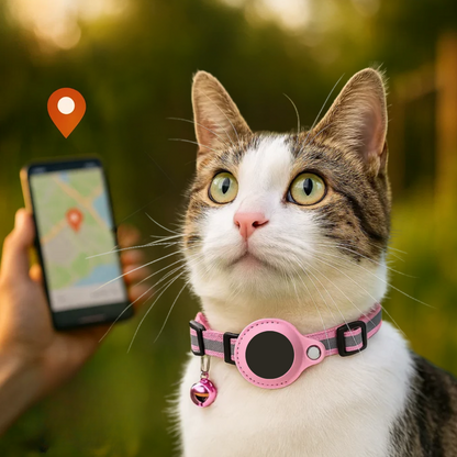 Avelena | Katzen GPS Tracker Halsband | Schnellverschluss, reflektierendes Design & strapazierfähig für Outdoor-Sicherheitsabenteuer