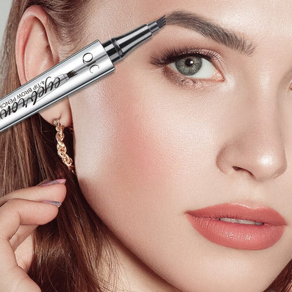 Avelena | Wasserdichter 3D-Microblading-Augenbrauenstift mit 4 Gabelspitzen
