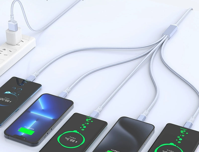 Avelena | 100W Schnelllade 5-in-1 Datenkabel - Energie Tanken