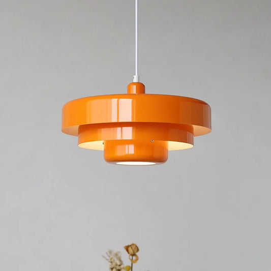 Avelena | Vintage Italienische Pendelleuchte – Elegante Orange & Grüne Hängeleuchte für Moderne Häuser