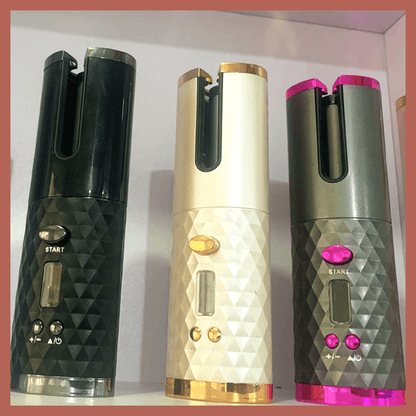 Avelena | Kabelloser automatischer rotierender Lockenstab