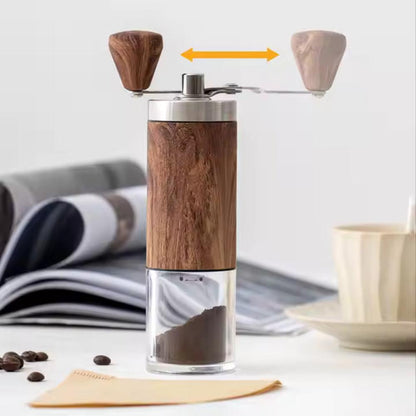 Avelena | Brewora | Handgefertigte Holzkafeemühle – Einstellbare manuelle Mühle für frisch gemahlenen Kaffee