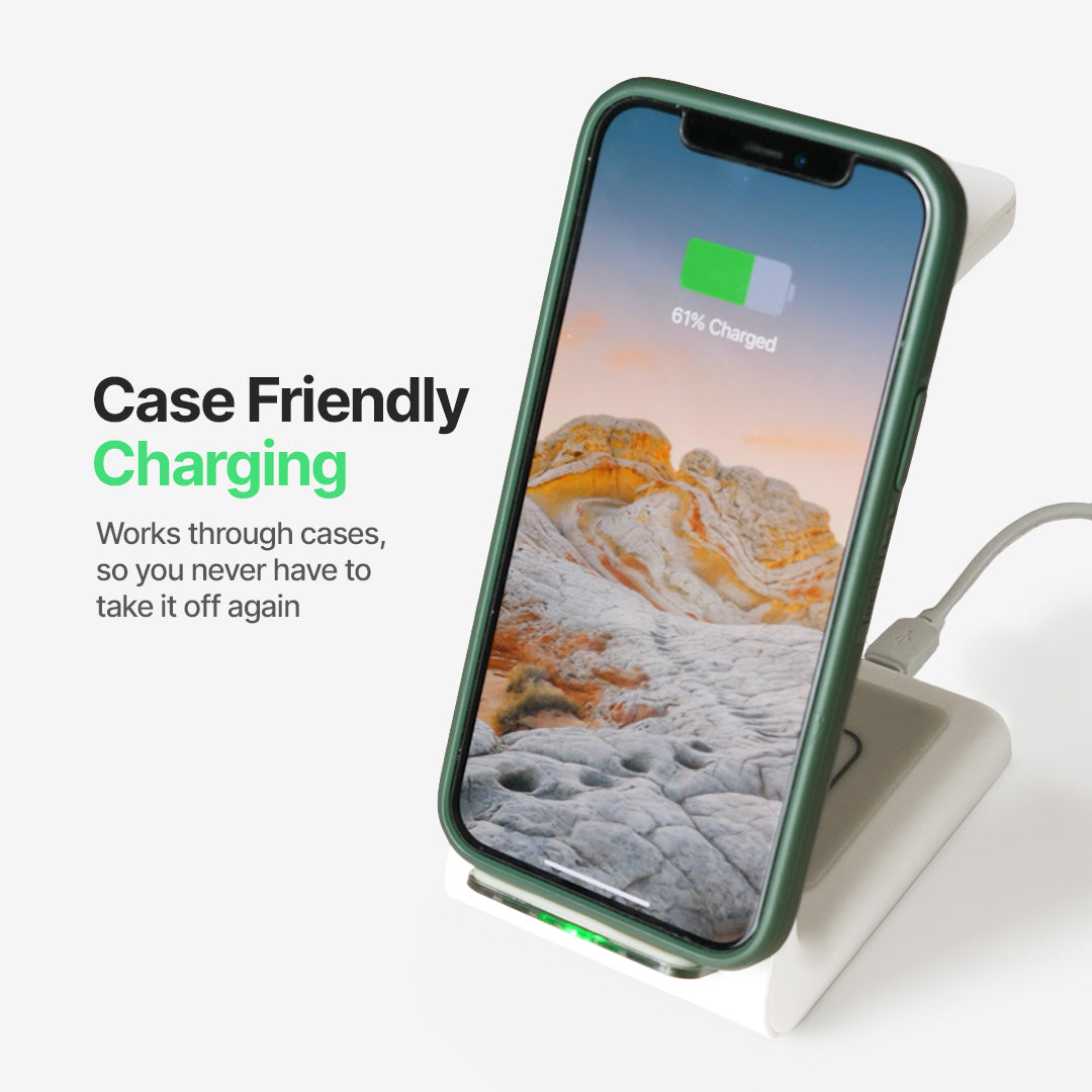 Avelena | 3-in-1 Wireless Charging Station | Apple, Samsung, Uhr, AirPods | Schnelllade-Lösung