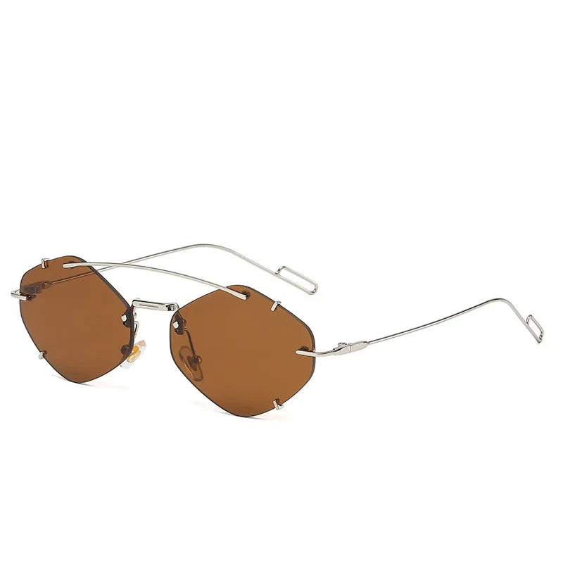 Avelena | Eyewear Trendy Randlose Sonnenbrille