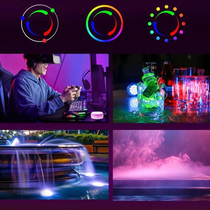 Avelena | Doppelschichtige wasserdichte klebende LED-Poolleuchte