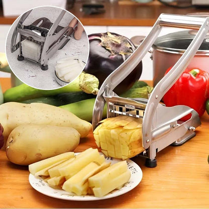 Avelena | Edelstahl Pommes Fritteuse Cutter