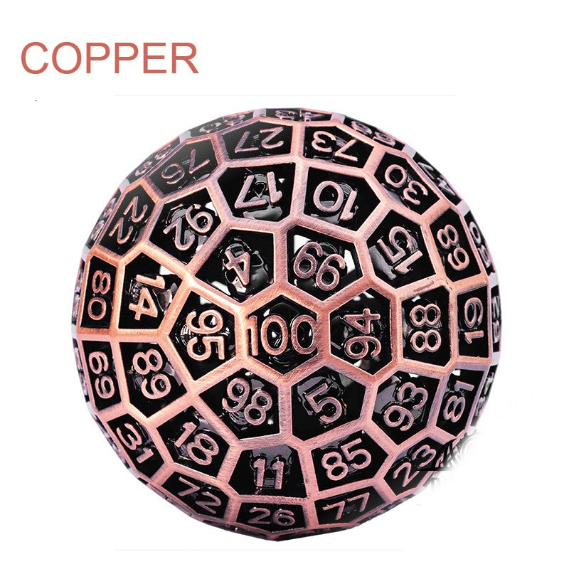 Avelena | 100-seitiger Polyeder-Metallwürfel mit Nummerierung, entworfen für große Partys und mehr Möglichkeiten