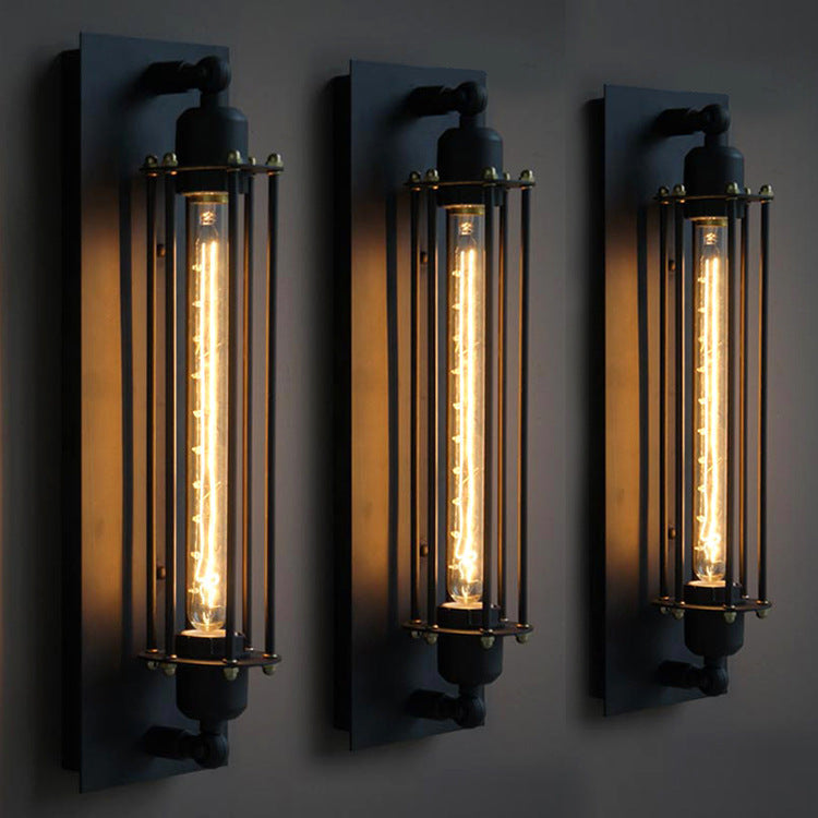 Avelena | Industrielle Flöten Wandlampe