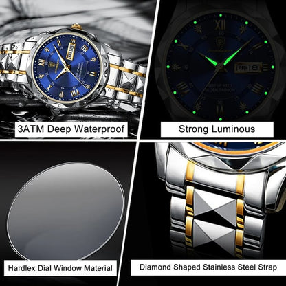 Avelena | 2023 Weihnachtsverkauf Heißverkauf Wasserdicht Top Marke Luxus Mann Armbanduhr mit leuchtenden