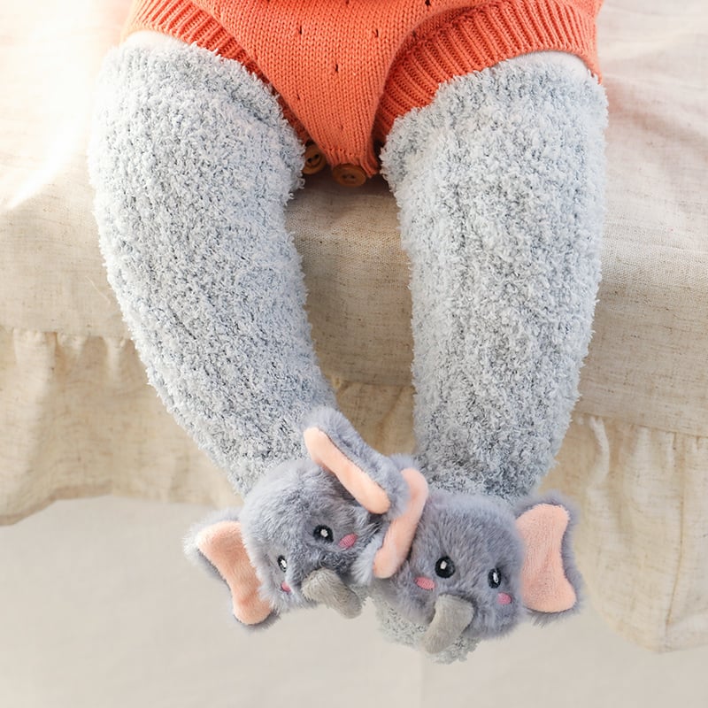 Avelena | Ein Paar Baby süße Koralle Fleece Socken