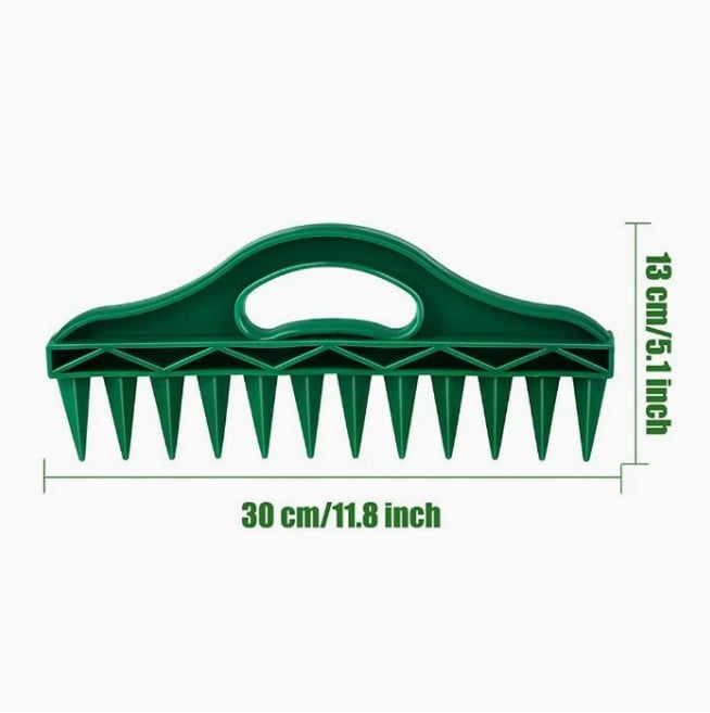 Avelena | SeedMate – Pflanz-Dibber mit 12-Loch-Schablone