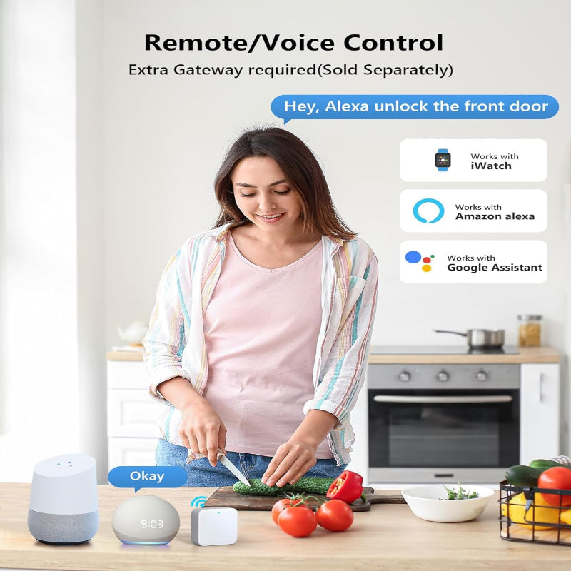 Avelena | Wifi Smart Locks Mit Schlüsselfreiem Zugang, App-Steuerung, Touchscreen-Tastatur, Automatische Verriegelung