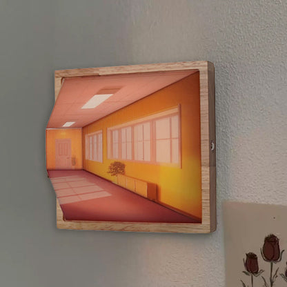 Avelena | 3D Brillenfreie Galerie Optische Täuschung Wandlampe & Nachtlicht