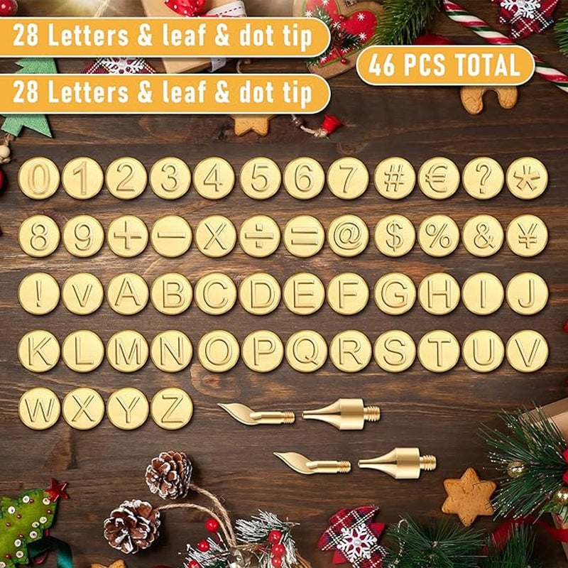 Avelena | 26 Letters Kupferform —DIY Holzbrand-/Schnitzset